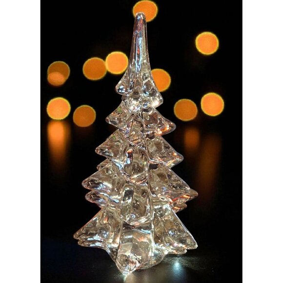 Beautiful vintage crystal Christmas Tree 7" - Picture 1 of 4